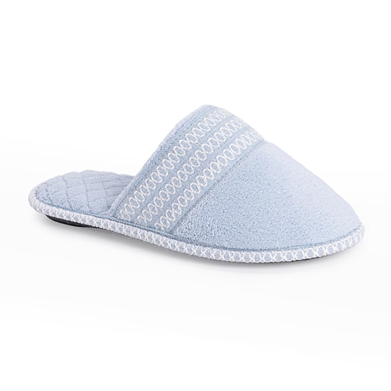 Muk Luks Cathy Scuff Womens Memory Foam Slip-On Slippers