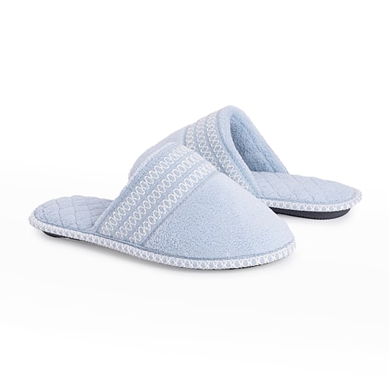 Muk Luks Cathy Scuff Womens Memory Foam Slip-On Slippers