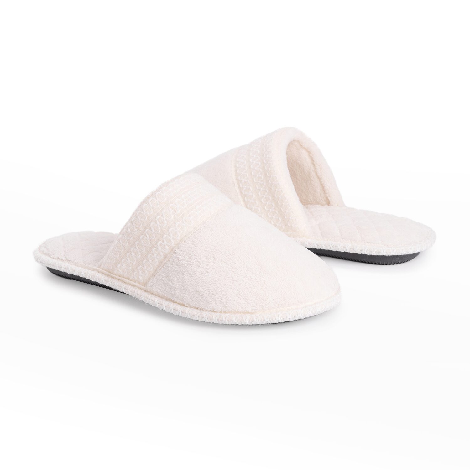 Muk Luks Cathy Scuff Womens Memory Foam Slip-On Slippers