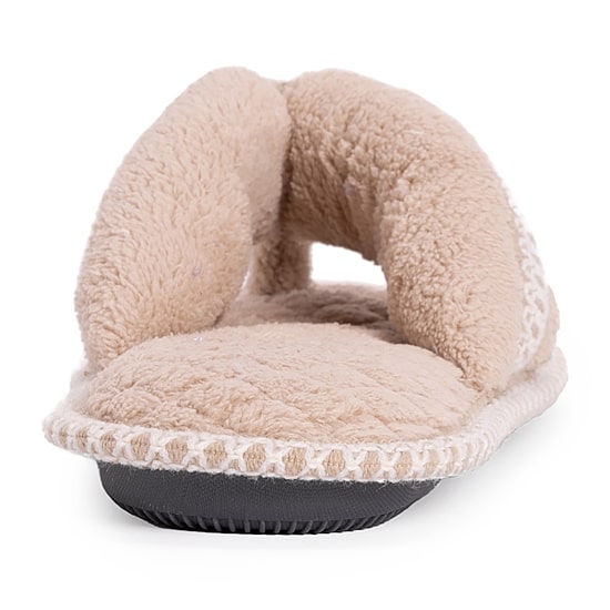 Muk Luks Darlene Thong Womens Memory Foam Slip-On Slippers