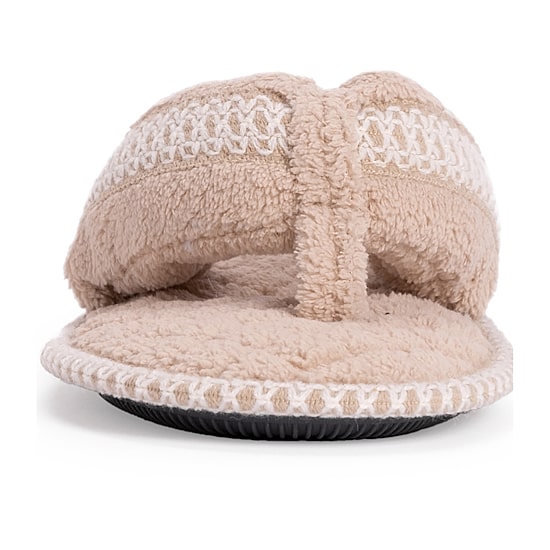Muk Luks Darlene Thong Womens Memory Foam Slip-On Slippers