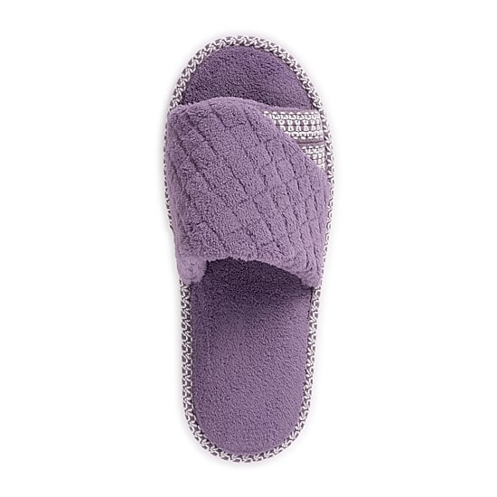 Muk Luks Sally Open Toe Scuff Womens Memory Foam Slip-On Slippers