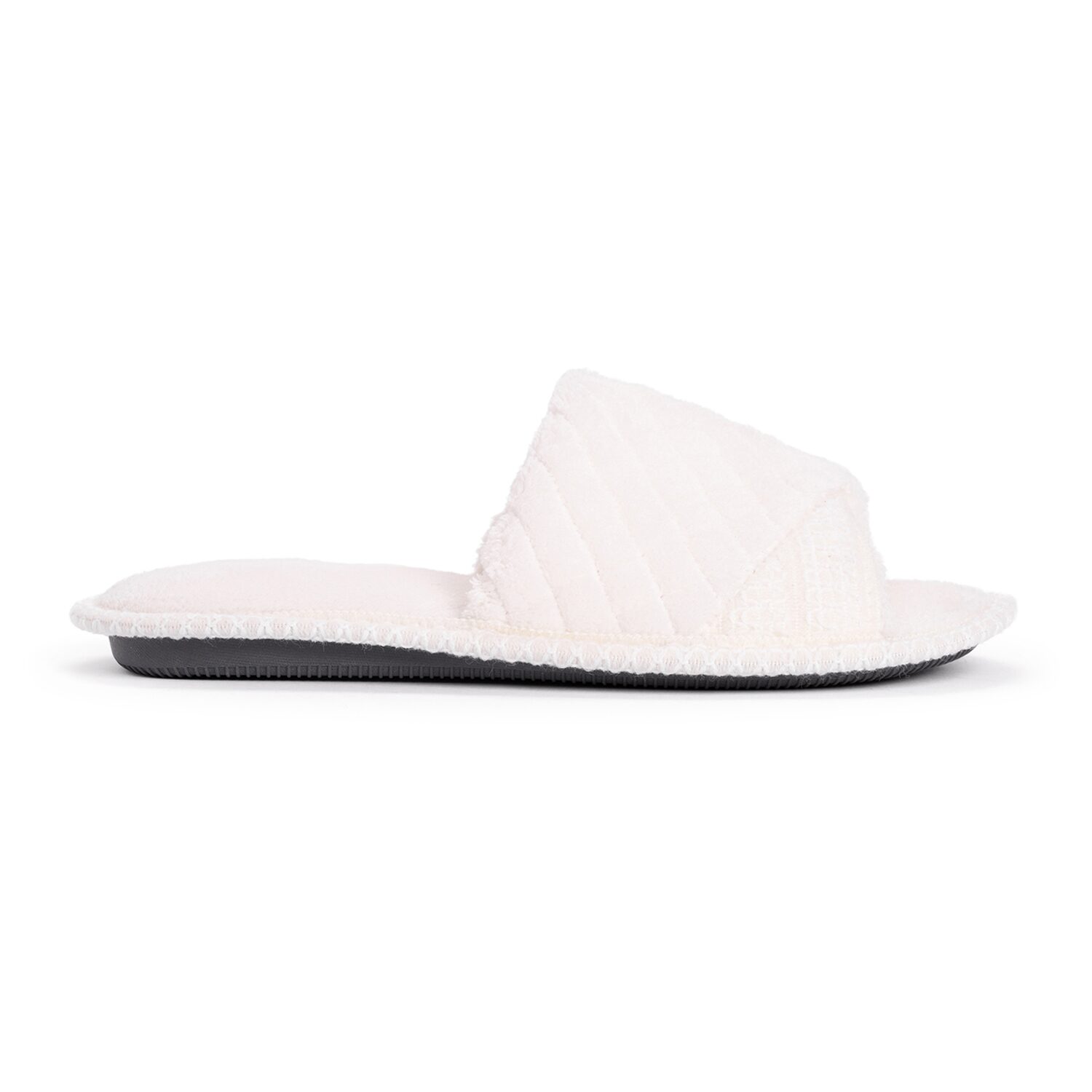 Muk Luks Sally Open Toe Scuff Womens Memory Foam Slip-On Slippers