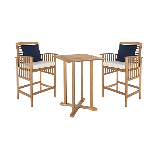 Safavieh Pate Patio Collection 3-pc. Bistro Set Folding