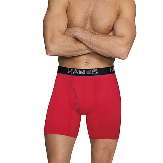 Hanes Ultimate Comfort Flex Fit Ultra Lightweight Bonus Pack Mens 5 Pack Boxer Briefs Uwbb5b