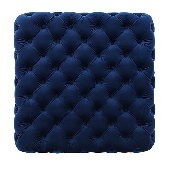 Jaymee Wooden Tufted Ottoman