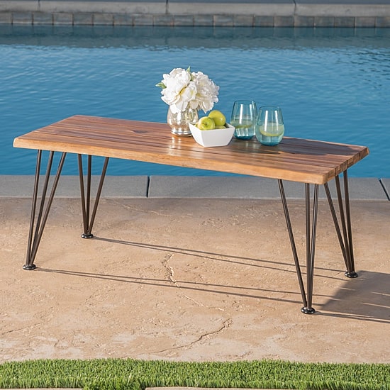 Zion Weather Resistant Iron Coffee Table