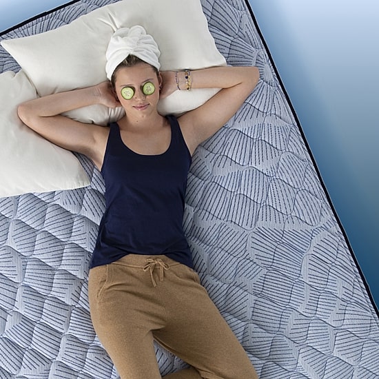 Serta Perfect Sleeper Blue Lagoon Nights 13.5" Plush Tight Top - Mattress + Box Spring