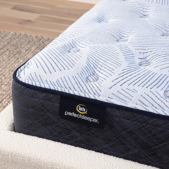 Serta Perfect Sleeper Blue Lagoon Nights 13.5" Plush Tight Top - Mattress + Box Spring