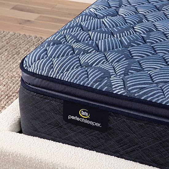 Serta Perfect Sleeper Cobalt Calm Plus 14.5" Firm Pillow Top - Mattress + Box Spring