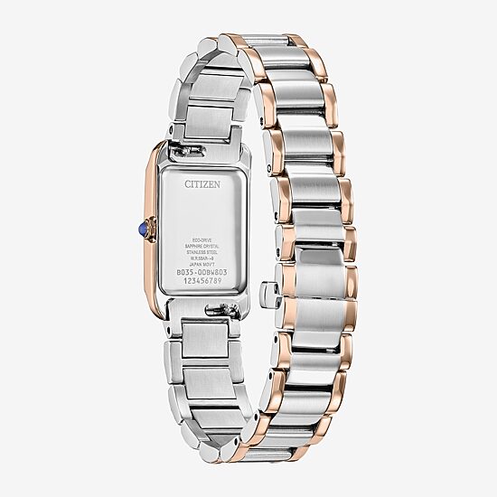 Citizen Bianca Womens Two Tone Stainless Steel Bracelet Watch Ew5624-54y