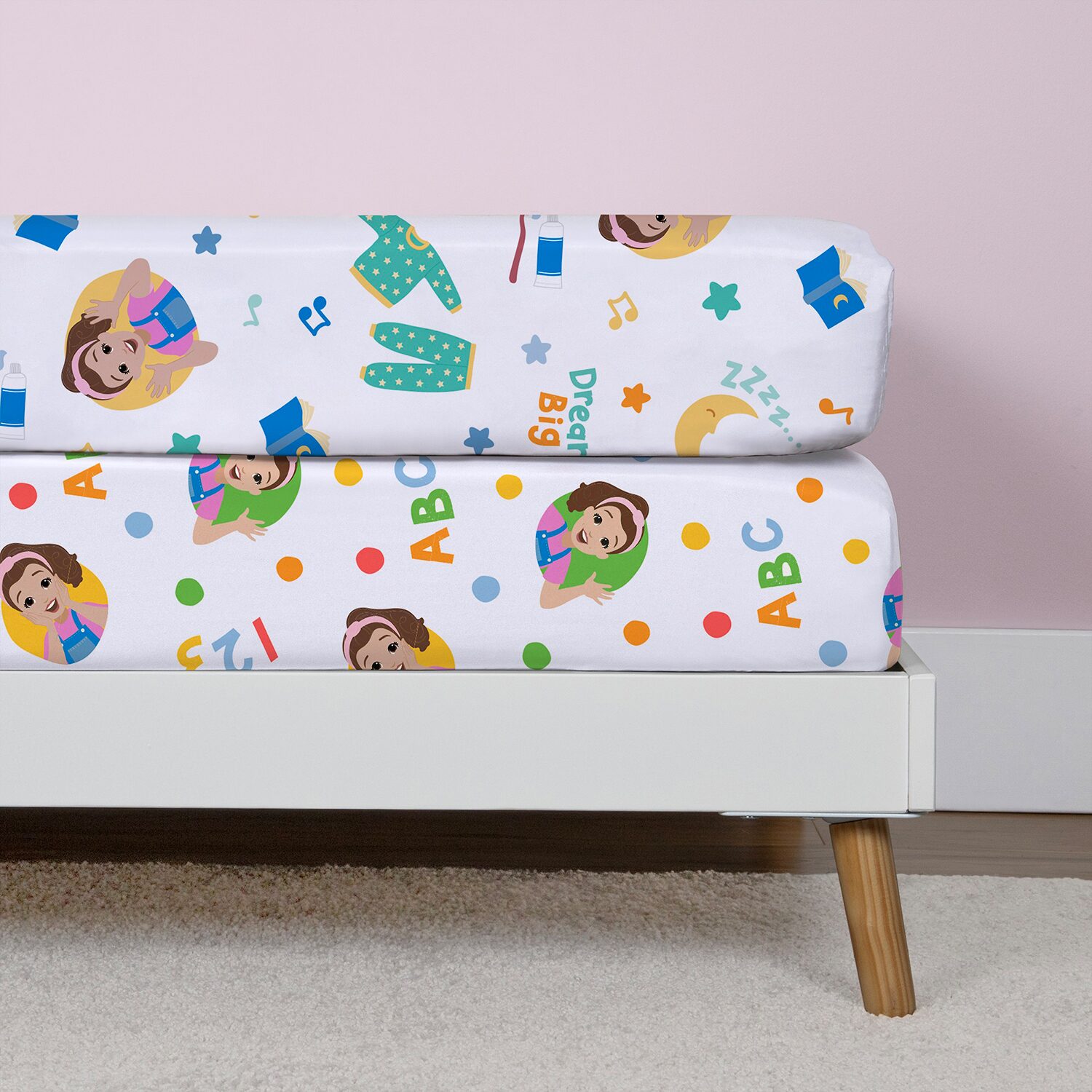 Nojo Ms Rachel 2-pc. Crib Sheet