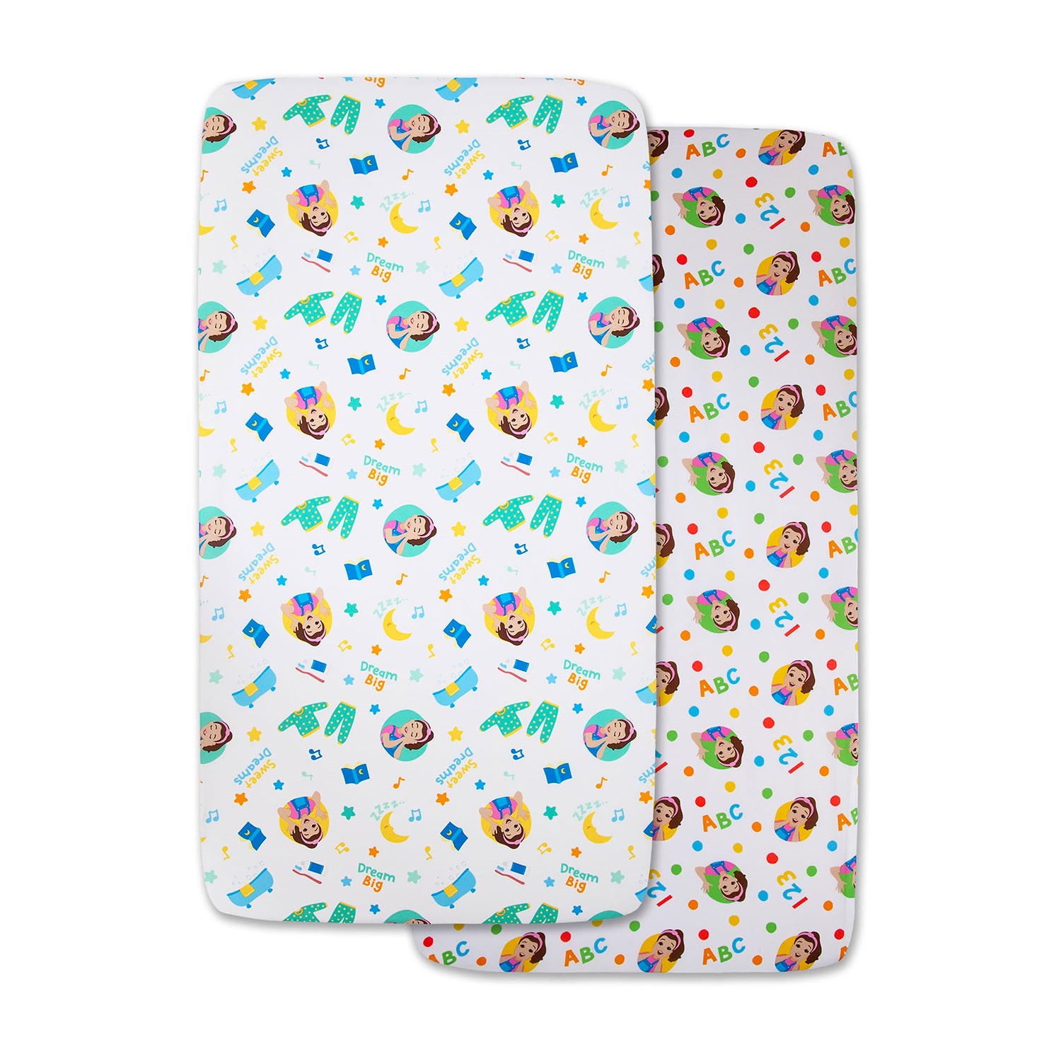 Nojo Ms Rachel 2-pc. Crib Sheet