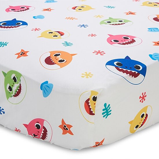 Stevens Baby Boom 4-pc. Baby Shark Toddler Bedding Set