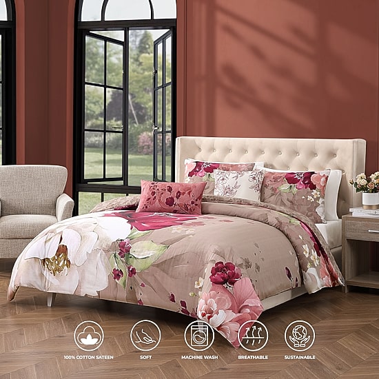 Bebejan Florence 5-pc. Midweight Reversible Comforter Set