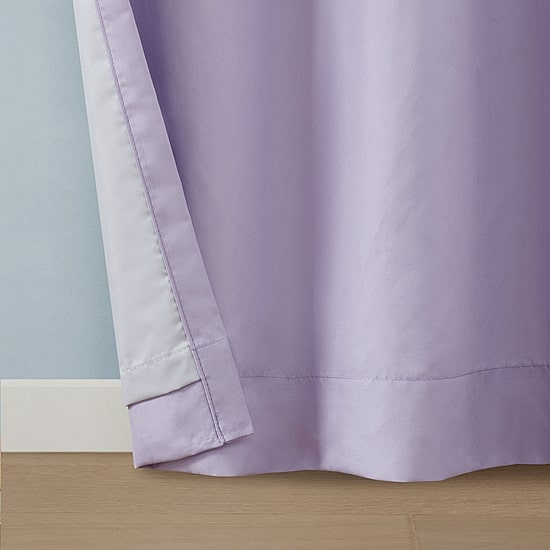 INK+IVY Kids Holly Pom Pom Rod Pocket Back Tab 100% Blackout Single Curtain Panel