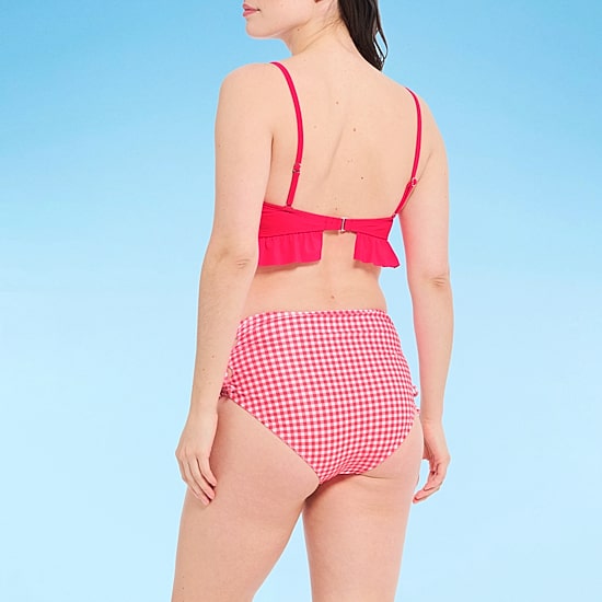 Decree Womens Adjustable Straps Juniors Bralette Bikini Swimsuit Top