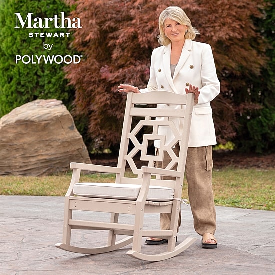 Martha Stewart by POLYWOOD® Chinoiserie Rocking Chair