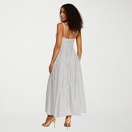 Premier Amour Womens Sweetheart Neck Sleeveless Maxi Dress