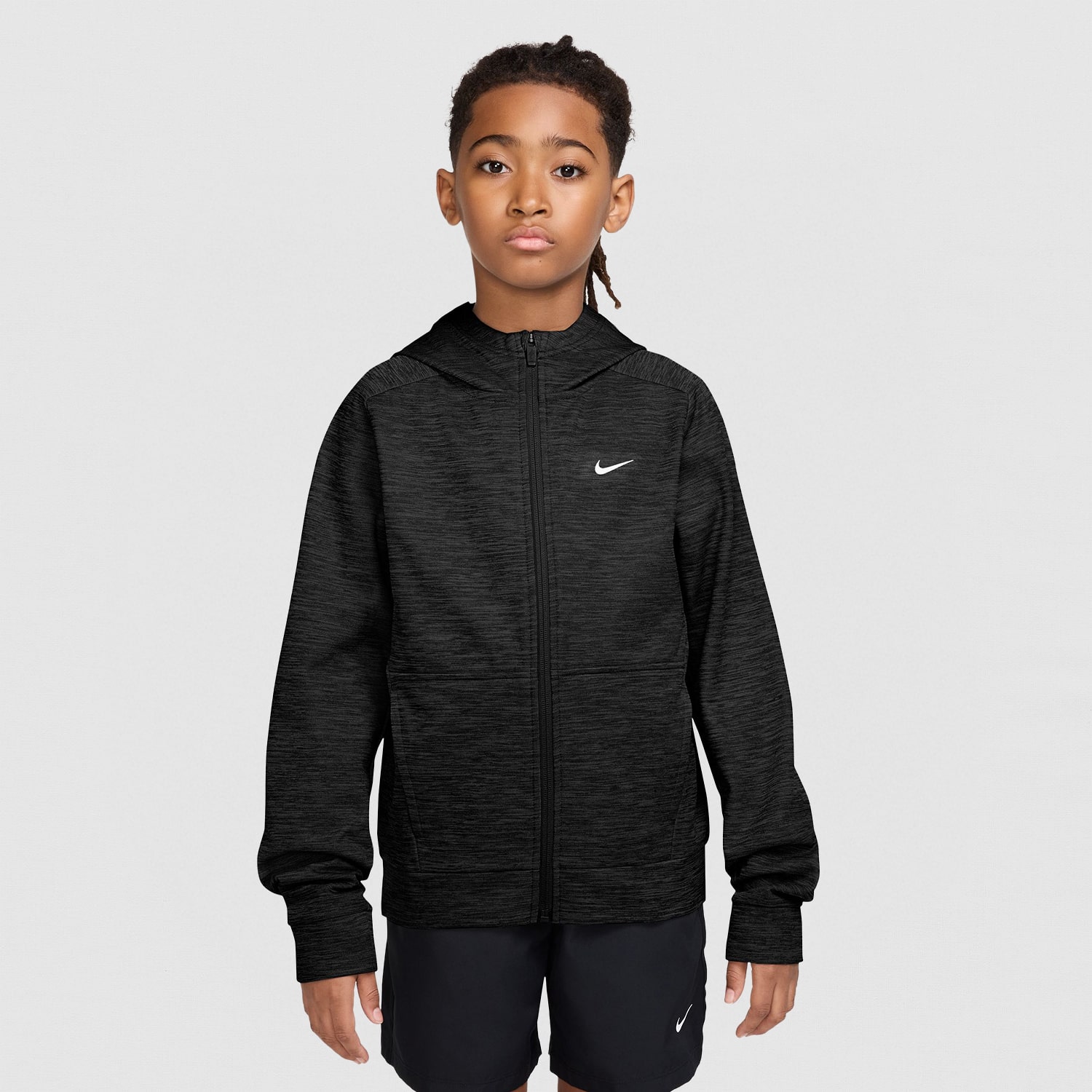 Nike Therma-FIT Big Kid Boys Long Sleeve Fleece Zipper Active Hoodie