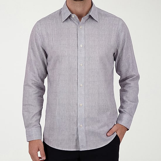 Report Collection Performance Mens Modern Fit Easy Care Long Sleeve Dress Shirt