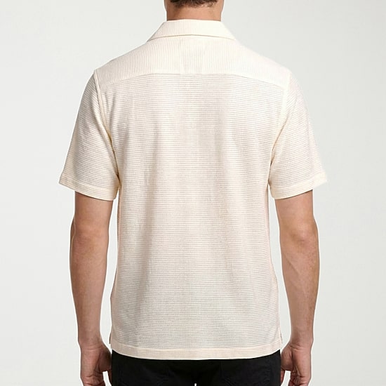 Report Collection Knit Mens Short Sleeve Camp Shirt