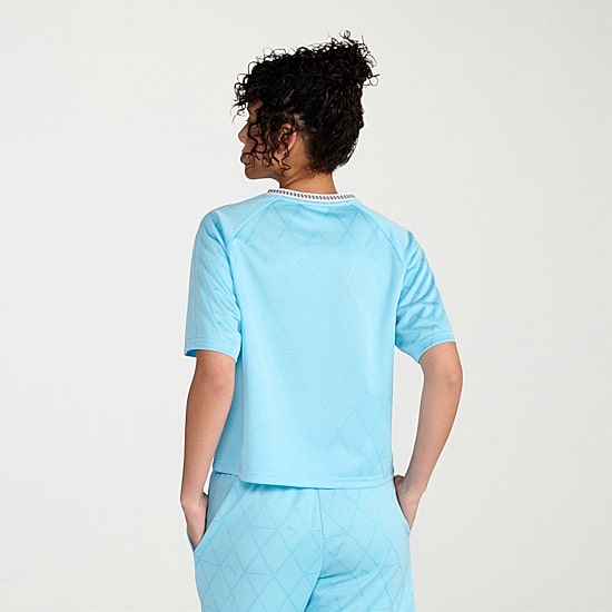 PUMA Jersey Womens Crew Neck Short Sleeve Active Crop Top