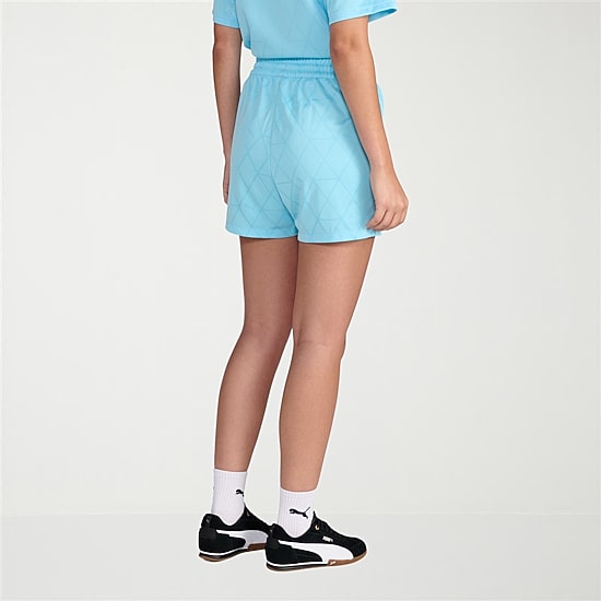 PUMA Womens 4" High Rise Adjustable Waist Drawstring Waist Soccer Short