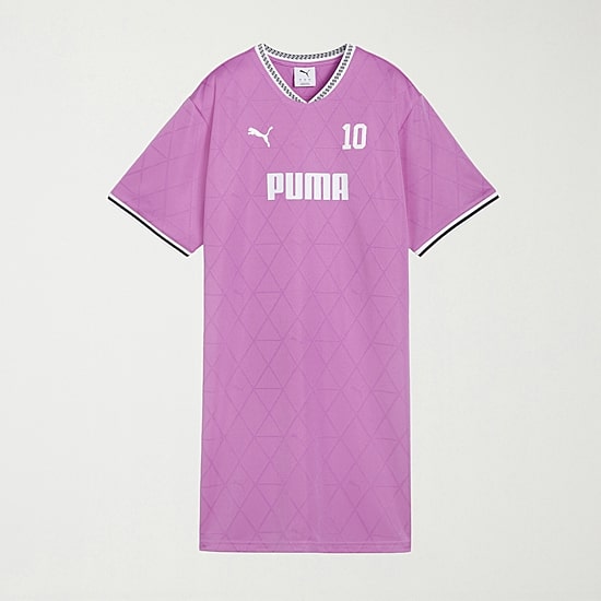 PUMA Jersey Womens Short Sleeve Active Shirt Dress