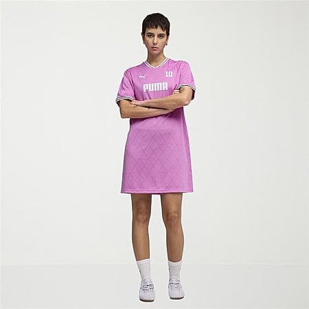 adidas pink tee dress Adidas Womens Coral Pink Logo T Shirt Dress