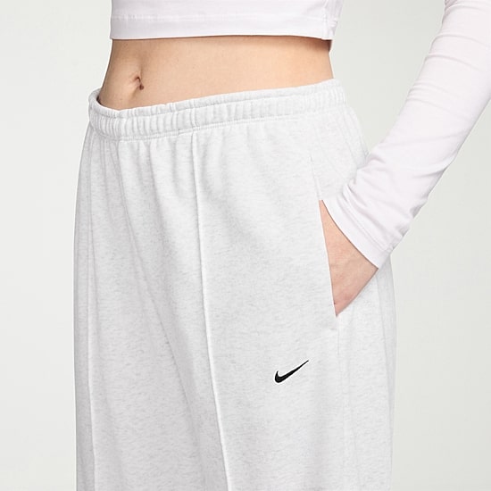 Nike Womens Drawstring Waist Lightweight Cinched Mid Rise Loose Fit Active Jogger Pant