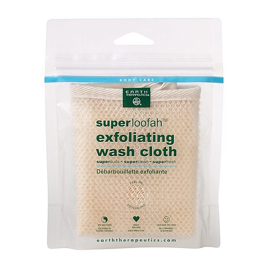 Earth Therapeutics Exfoliating Loofah Washcloth Loofah Sponge
