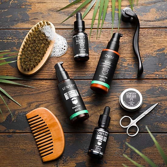 LOVERY™ Men'S 12-Pc. Beard Grooming & Growth Kit Beard Trimming Gift Set