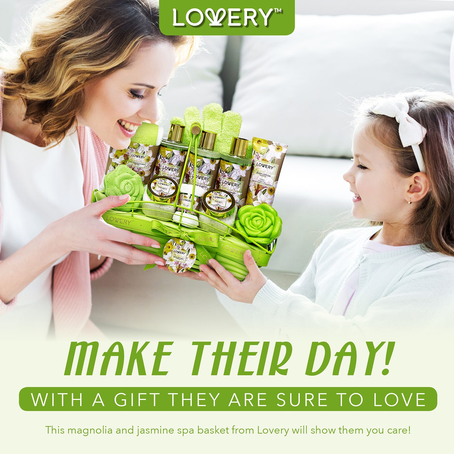 LOVERY™ Magnolia And Jasmine Home Bath Set - 13pc Body Care Spa Kit