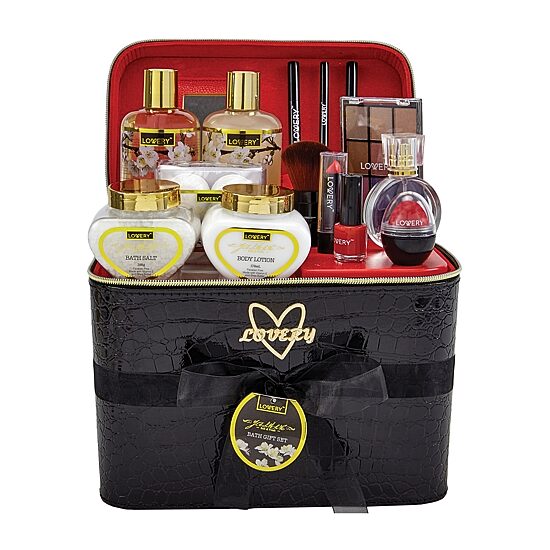 LOVERY™ Floral Jasmine Bath, Spa And Makeup Set