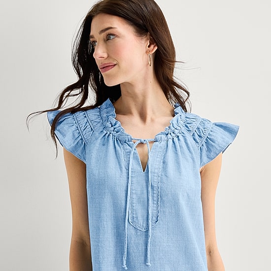 Isabel & Nina Womens Notch Neck Short Sleeve Shift Dress