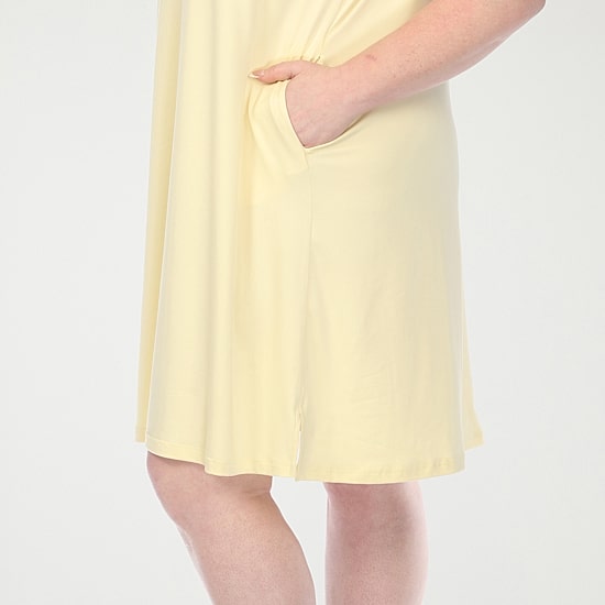 White Mark Crew Neck Ruffle Sleeve Womens Plus Crew Neck Short Sleeve Shift Dress