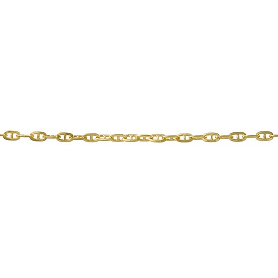 Womens 14K Gold 18 Inch Mariner Chain Necklace