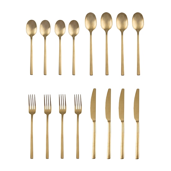 Cambridge Beacon Gold 16-pc. Flatware Set