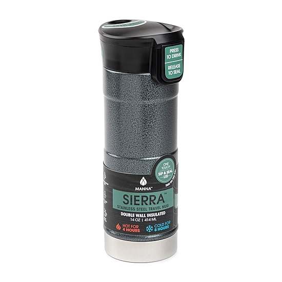 Manna Sierra 14oz Hammered Stainless Steel Travel Mug