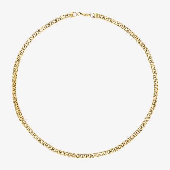 Shaquille O'Neal XLG™ Mens Stainless Steel 24 Inch Wheat Chain Necklace