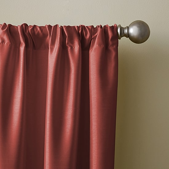 Elrene Home Fashions Versaille Rod Pocket Light-Filtering Single Curtain Panel