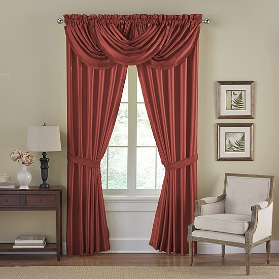 Elrene Versailles Rod-Pocket Waterfall Valance