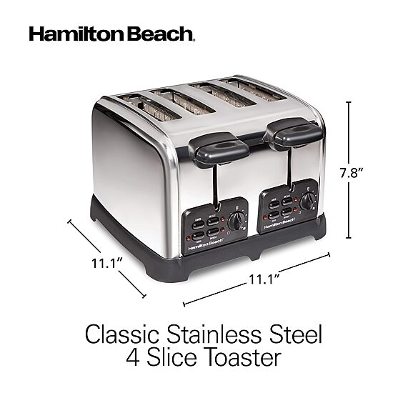 Hamilton Beach Classic 4 Slice Toaster With Sure-Toast Technology