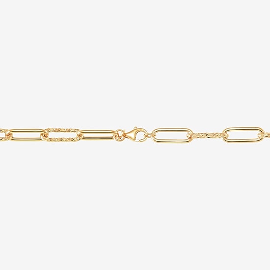 Gold Addiction Womens 14K Gold 22 Inch Link Necklace