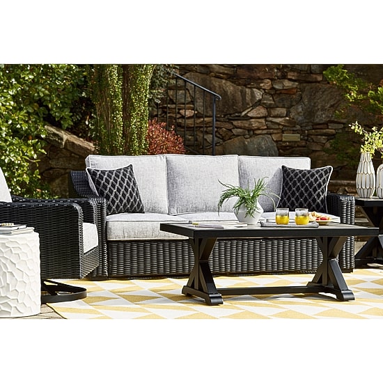 Signature Design by Ashley® Beachcroft Outdoor Sofa with Nuvella Cushions

