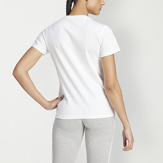 adidas Womens Crew Neck Short Sleeve Active T-Shirt