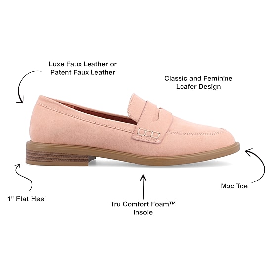 Journee Collection Raichel Womens Moc Closed Toe Loafers