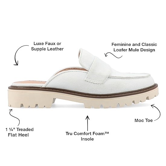 Journee Collection Miycah Womens Moc Closed Toe Slip-On Shoe