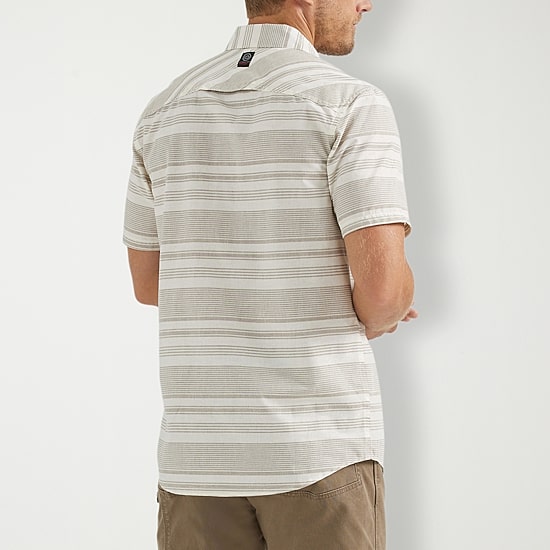 Wrangler Breeze Mens Short Sleeve Regular Fit Button-Down Shirt